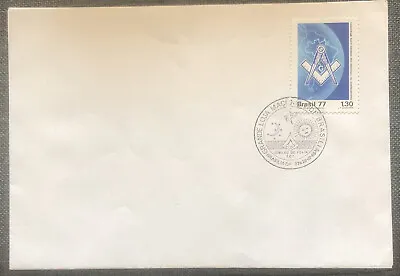 £4.99 • Buy FDC Special Stamp Cover Masons Masonic Brazil 1977 Grande Loja