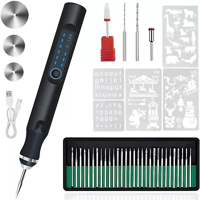 Cordless Electric Rechargeable Engraving Pen Machine With 33 Pieces Drill Bits • $24.49