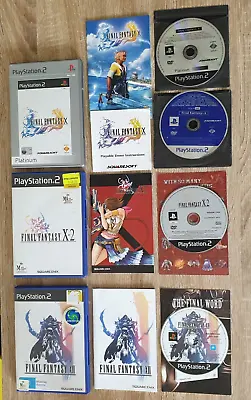 PS2 Playstation 2 FINAL FANTASY X (+ DEMO DISC) X-2 XII - ALL COMPLETE - • $45