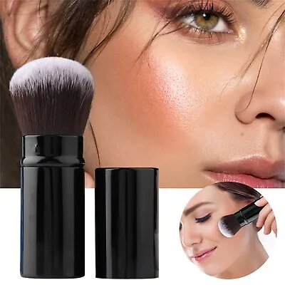 Retractable Makeup Brush Travel Powder Foundation Makeup Brush Face Blush Brush • $7.22