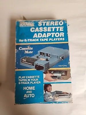 Vintage Kraco Stereo Cassette Adapter For 8-Track Tape Players Model KCA-7 • £22.17