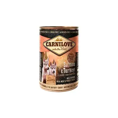 Carnilove Puppy Salmon & Turkey Grain Free Wet Dog Food Tins Cans 6 X 400g • £18.99
