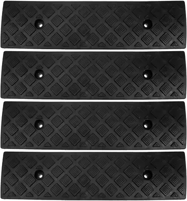 Operitacx 4Pcs Rubber Driveway Curb Ramps Portable Lightweight Driveway Ramp ... • $61.37