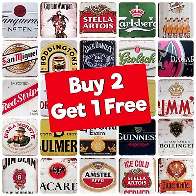£6.95 • Buy Metal Signs Vintage Retro Pub Home Bar Man Cave Garage Shed Poster Beer Tin Sign