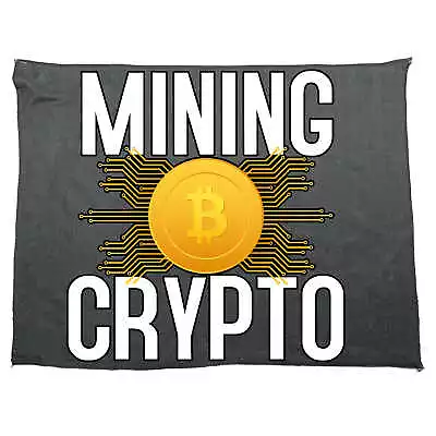 Mining Bitcoin - Funny Microfiber Gym Sports Sweat Towels Towel • $9.95