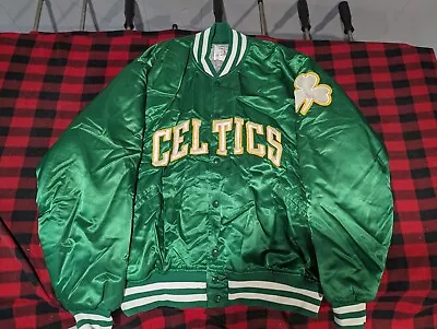 Vintage Boston Celtics XL Snap Up Jacket By Felco • $30