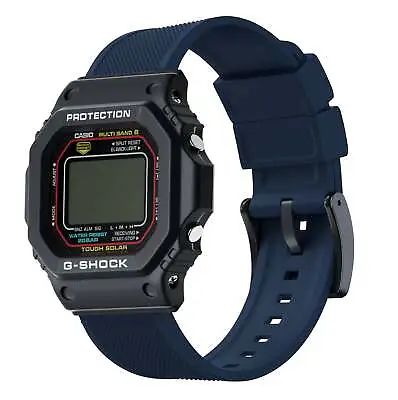 Navy Blue Elite Silicone Casio® G-Shock Watch Band Watch Band • $51.54