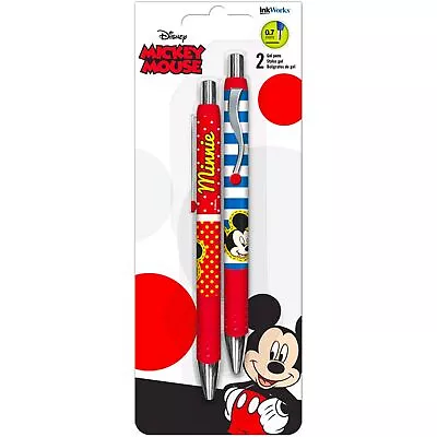 Disney Mickey & Minnie Mouse Gel Pens 2 Pack 2 Count (Pack Of 1) • $14.82