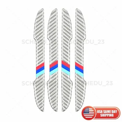 BMW M Performance 3D Carbon Car Side Door Strip Scratche Edge Guard Trim Silver • $9.99