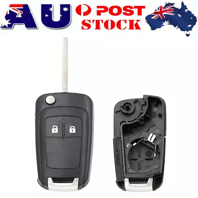 Car Flip Key Remote Blank Case Shell 2 Button For Holden Barina Cruze Trax • $8.99