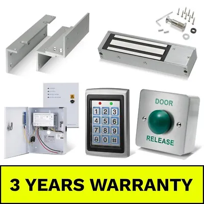 £129.97 • Buy Full Door Access Control Kit Security System Set Electric Maglock Keypad Entry