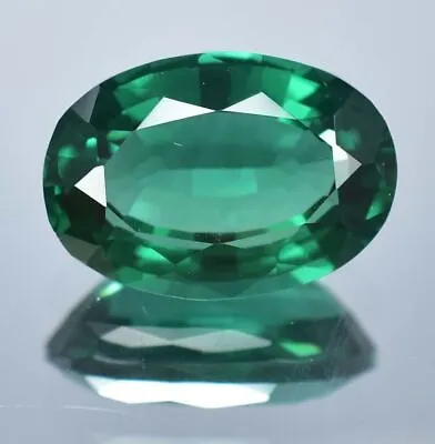 AAA Natural Green Zambian Emerald Flawless Oval Cut Loose GIT Gemstone Certified • £61.14