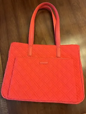 2 Bags!! Red/orange Vera Bradley Micro Fiber Commuter Bag And Backpack Combo. • $62