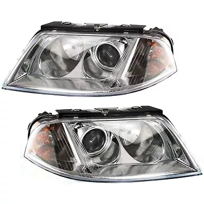 Headlight Set For 2001-2005 Volkswagen Passat Left And Right With Bulb 2Pc • $118.33