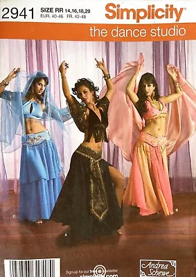 Simplicity Misses' Belly Dance Costume Pattern 2941 Size 14-20 UNCUT • £24.32