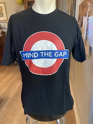 Vintage Mind The Gap London Underground T-shirt Authentic Medium Blue Subway • $13.88