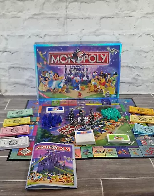Vintage Hasbro Monopoly The Disney Edition Family Board Game 100% Complete 2001 • £29.99