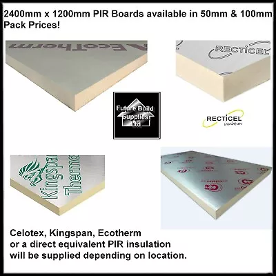 £790.41 • Buy Celotex Recticel Xtratherm PIR Insulation Sheet 2400 X 1200mm Multiple Thickness