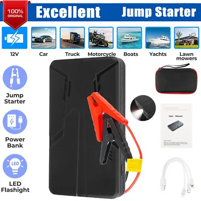 $42.99 • Buy Car Jump Starter Jumper Pack Start 12V Battery Charger Power Bank Booster Device