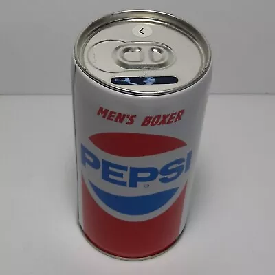 Vintage Pepsi-Cola Metal Can Coin Bank & Men's Boxer Shorts Large 2007 PepsiCo • $19.95