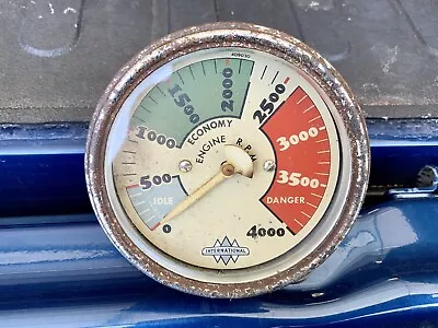 Vintage Accessory Stewart Warner International Harvester KB1 Tachometer Gauge • $225