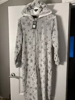 £7.99 • Buy Ladies/Womens/Grey Bear All In One  Size 10 Lovely Christmas Gift ❤️