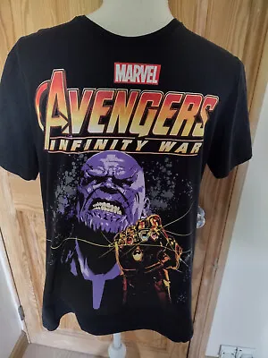 Mens Medium Avengers Infinity War Thanos Marvel T-Shirt • £5.99