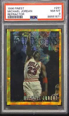 1996 Finest #291 Michael Jordan Refractor PSA 8 • $2500