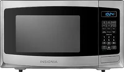 Insignia- 0.9 Cu. Ft. Compact Microwave - Stainless Steel • $79.99