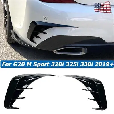 Glossy Black ABS Side Rear Bumper AIr Vent Trim For BMW 3 Series G20 2019-2021 • $35.19