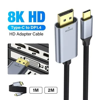 USB C To Displayport 1.4 Cable 8K 4K Type C To DP Adapter For IPad  Macbook Pro • $11.50