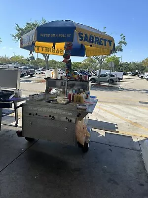 Hot Dog Cart Trailer Concession Food Vending Stand With Grill And Permit • $6500