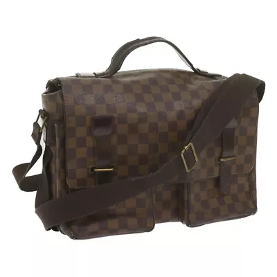 LOUIS VUITTON Damier Ebene Broadway Shoulder Bag N42270 LV Auth Bs10513 • $285.20