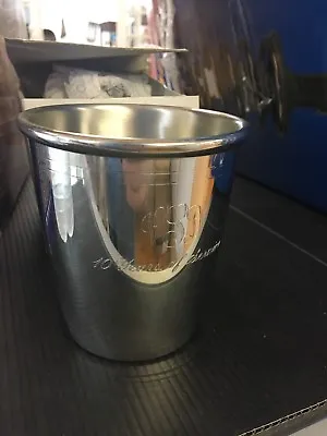  Pewter  Cup - Williamsburg Virginian -  Hand Made 10 Years Of Service E42 • $11.99