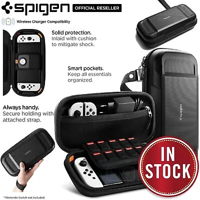 For Nintendo Switch / OLED Case SPIGEN Rugged Armor Pro AirTag Carry Pouch Bag • $79.99