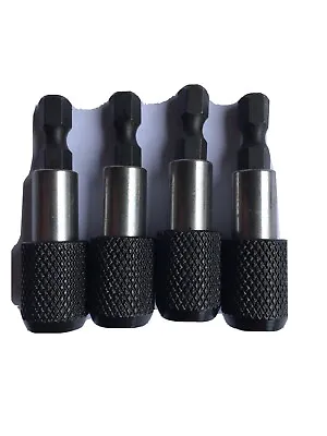 4x 2” Magnetic Screwdriver Extension Quick Release 1/4Hex Shank Holder Drill Bit • $10.99