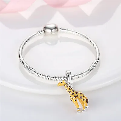 Genuine Sterling Silver 925 Zoo Giraffe Charm  • £12.99