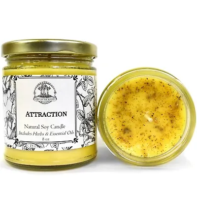 Attraction Soy Spell Candle Love Money Prosperity Job Wiccan Pagan Hoodoo • $14.99