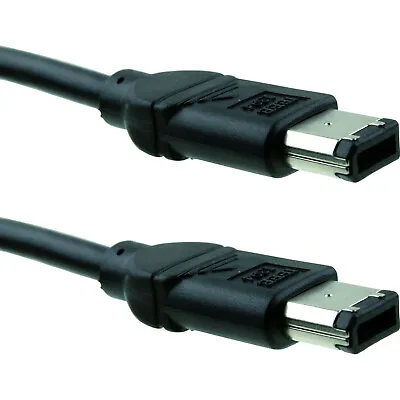 £7.49 • Buy FireWire 6-6 DV Cable / Lead, IEEE-1394, 6-pin To 6-pin, Male To Male (plugs)