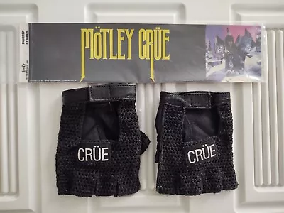 Motley Crue 1985 Fan Club Mail - Away  CRUE: GLOVES+ Nikki Sixx Sticker Rare!!!! • $99.99