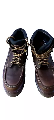 Vintage Doc Martens Boots Mens Size 11 Brown Leather • $70