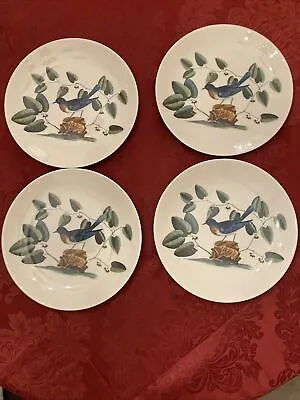 Flintridge T.K Set Of 4 Vintage Blue Bird Plates Signed And Numbered • $35.18