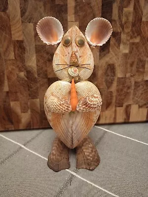 Vintage Sea Shell Art ~ Rabbit: 7.5 Inches Tall • $3.99