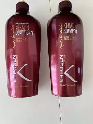 Kreogen Keratin Hair Shampoo & Conditioner For Very Dry &Damaged Hair (2x800ml) • £33.99