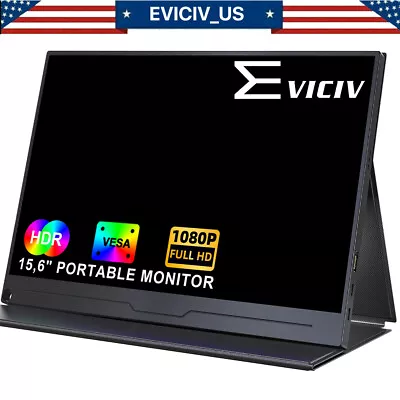 15.6  Portable Monitor 300 Cd/m² Screen USB C Display HDMI 1920*1080 1200:1 Used • $44.79