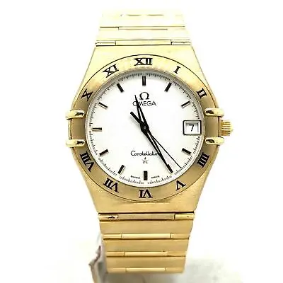 Omega Constellation Vintage Quartz 33mm 18k Yellow Gold Unisex Watch 396.12.01 • $13398