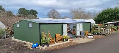 Shop 33ft X 23ft Metal Building Garden Workshop Garage Storage • £11700