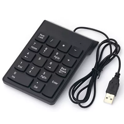 Portable 2.4G Wired Digital Keyboard USB Number Pad 18 Keys Numeric Keypad_F3 • £7.77
