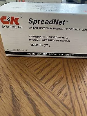 C&K SYSTEMS SPREADNET Infrared Microwave Motion Sensor SN935 DT • $9.99