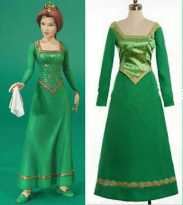 £50.40 • Buy Halloween Costume Shrek Princess Fiona Green Dress 